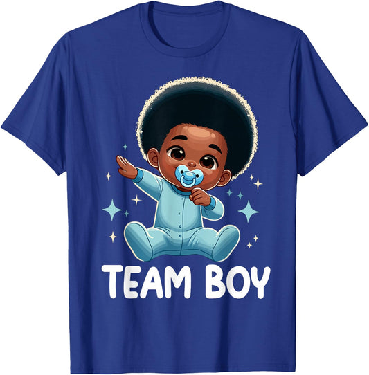 Team Boy Baby Announcement Gender Reveal Party T-Shirt - T-Shirt | Royal