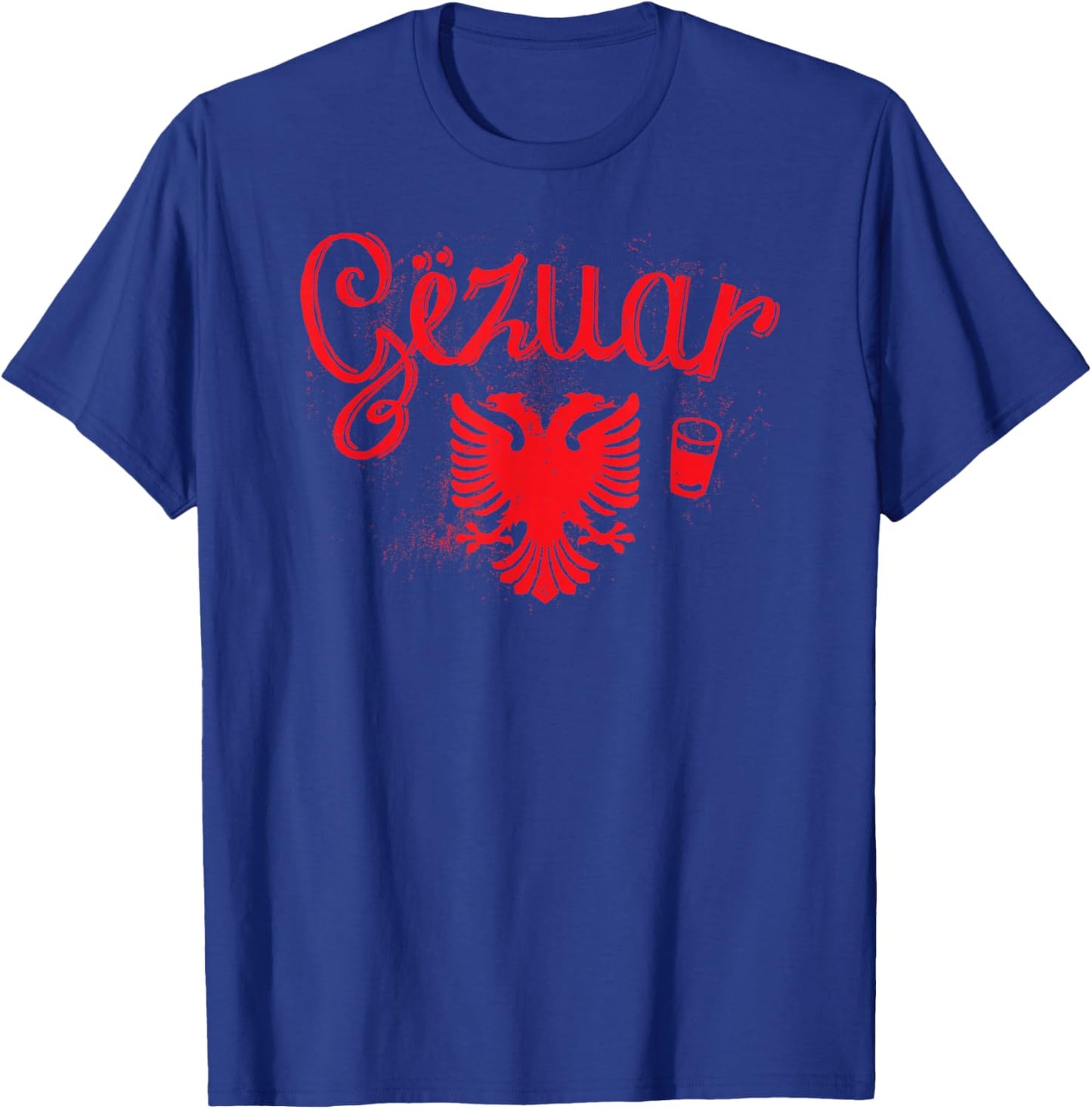 Albania Kosovo Gezuar Raki Drinking Eagle T-Shirt - T-Shirt | Royal