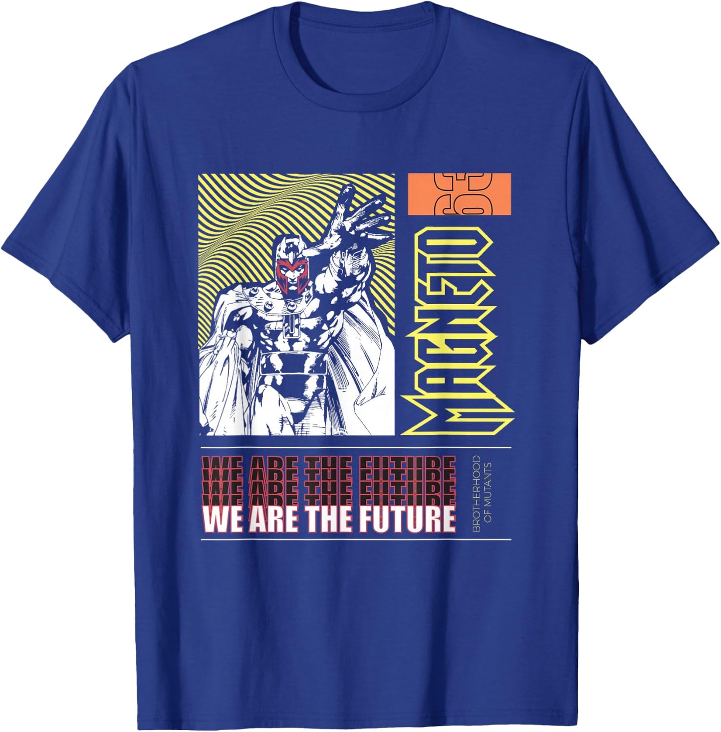 Marvel X-Men We Are The Future Magneto Vintage Shot T-Shirt - T-Shirt | Royal