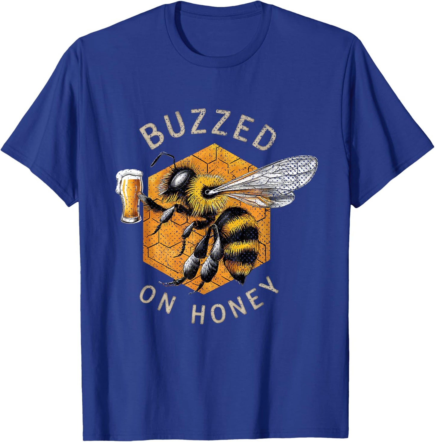 Mead Drinking Beer | Buzzed On Honey Mead T-Shirt - T-Shirt | Royal