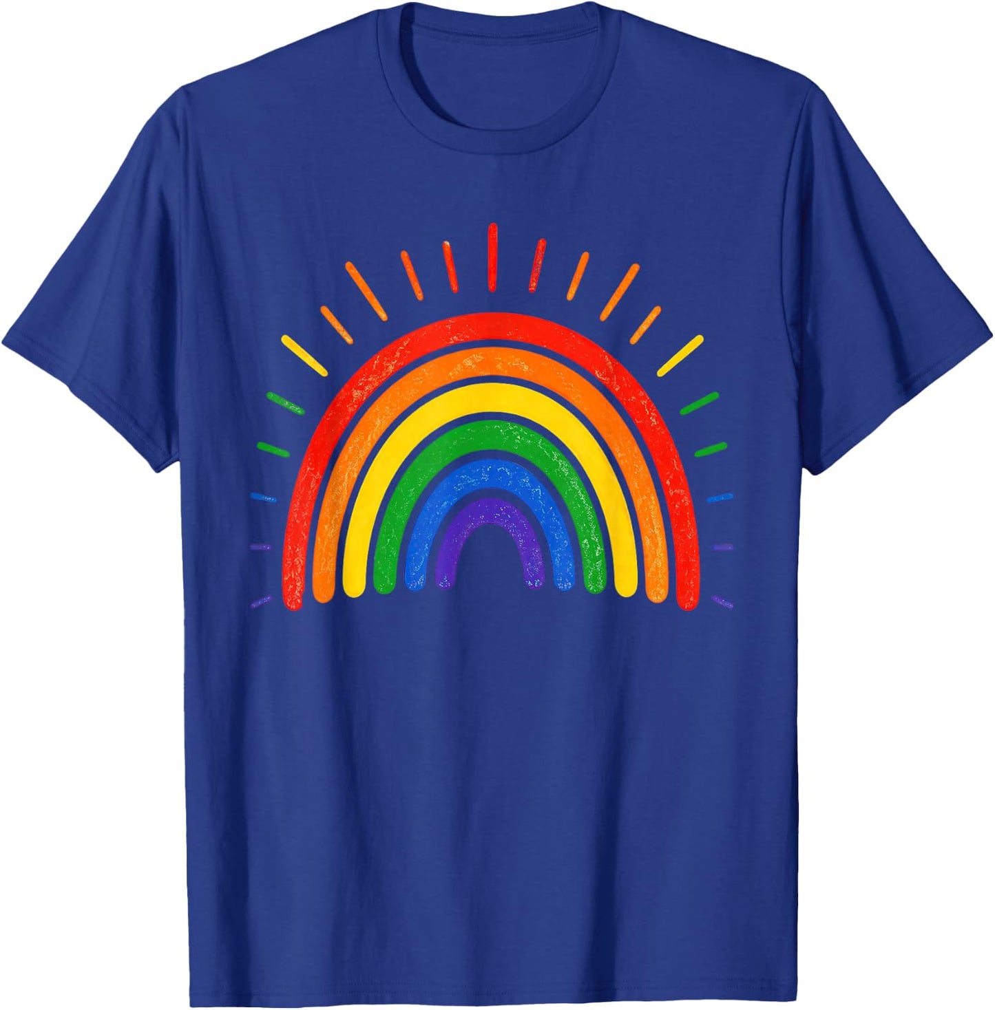 LGBTQ Rainbow Flag Gay Pride LGBT Awareness Month T-Shirt - T-Shirt | Royal