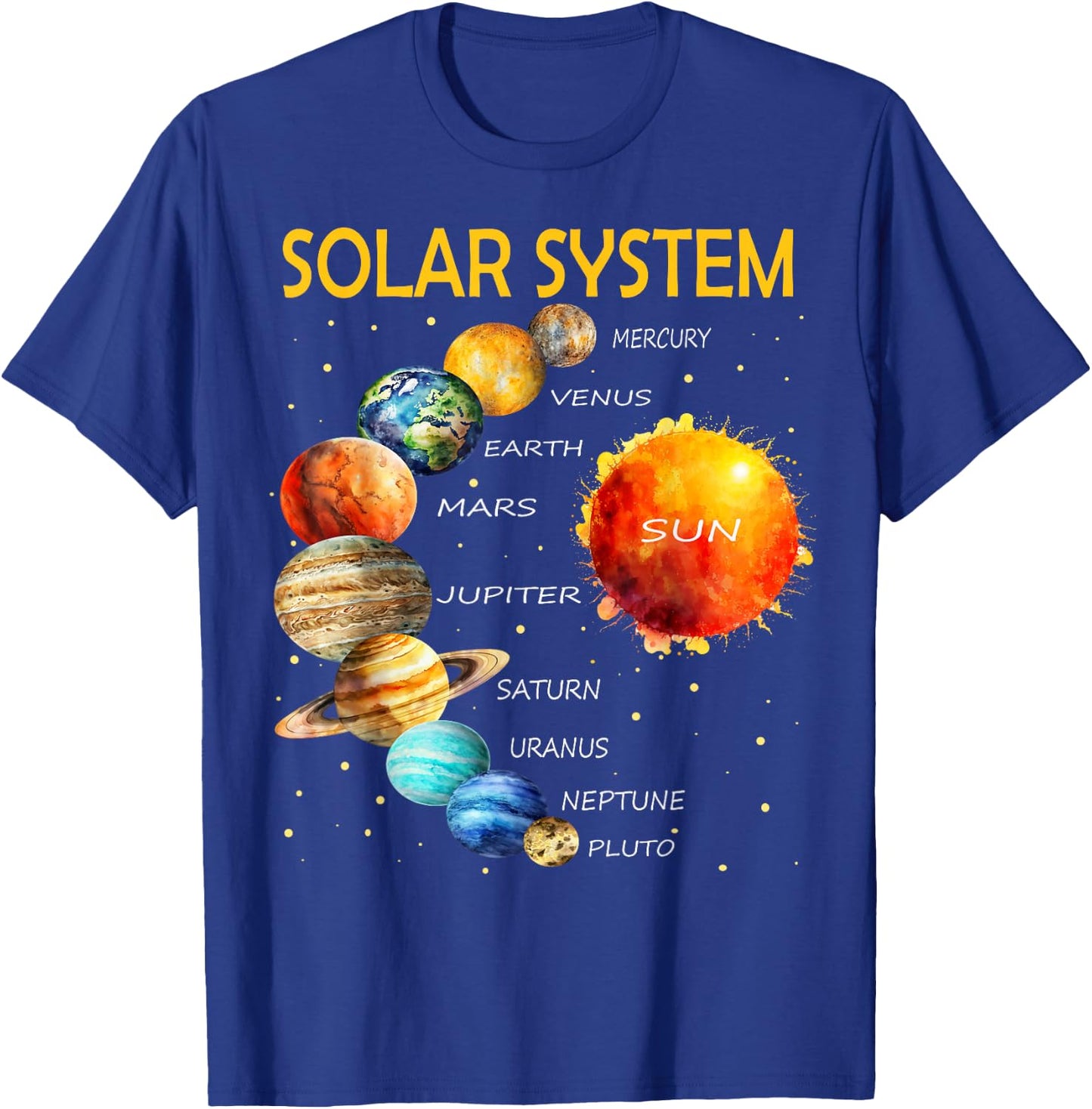 Cute Solar System Planets for Boys and Girls T-Shirt - T-Shirt | Royal