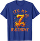 Boo It's My 7th Birthday Halloween Pumpkin 7 Years Old T-Shirt - T-Shirt | Royal
