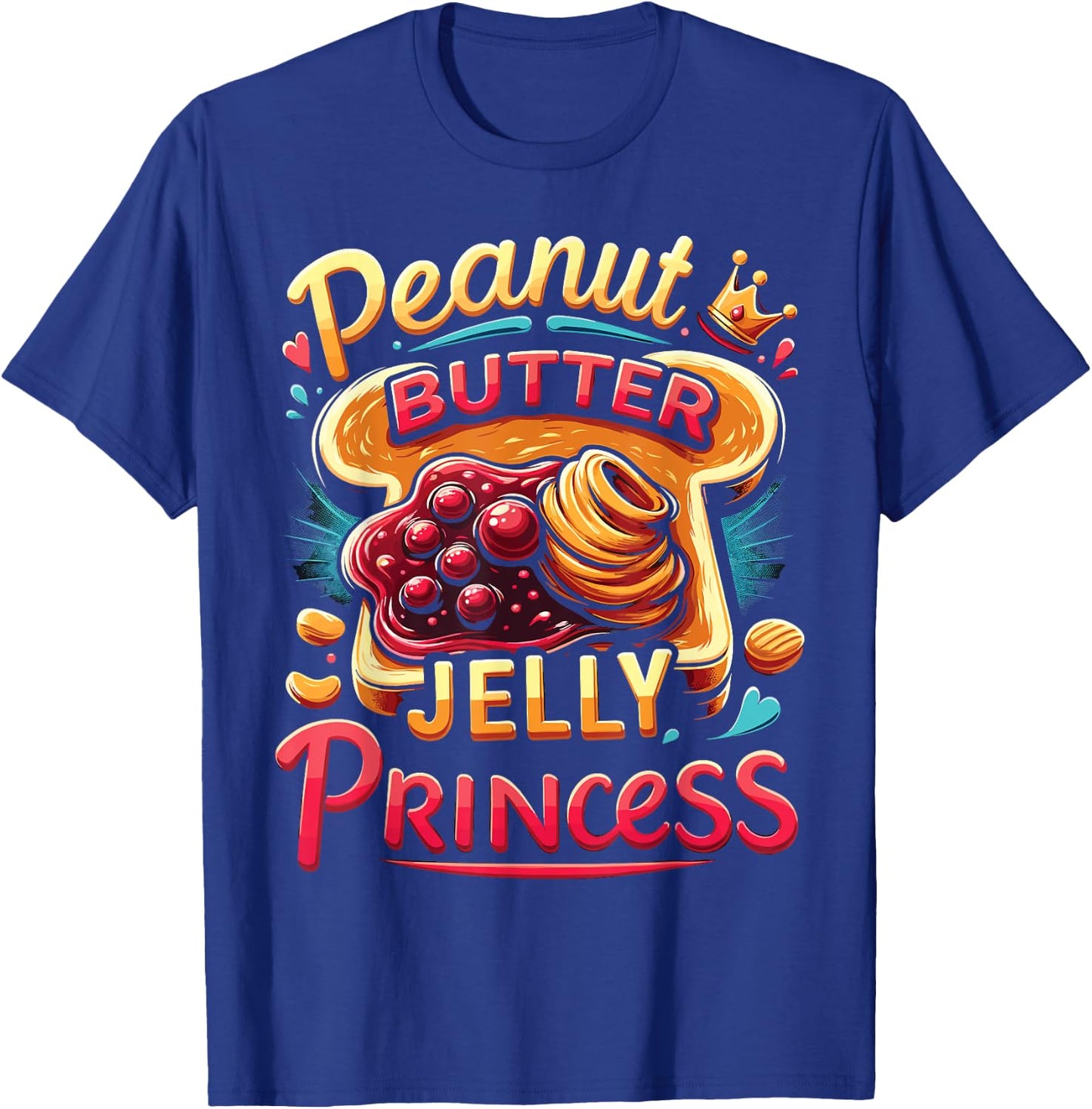 Peanut Butter Jelly Princess T-Shirt - T-Shirt | Royal