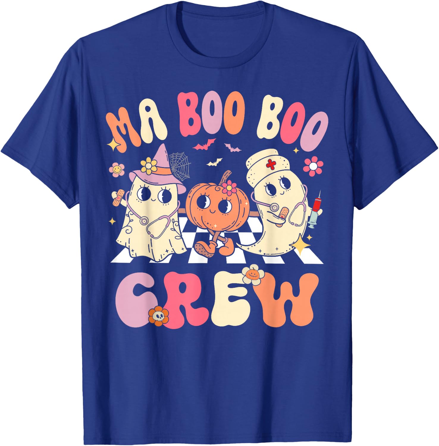 Medical Assistant Boo Crew MA Halloween T-Shirt - T-Shirt | Royal
