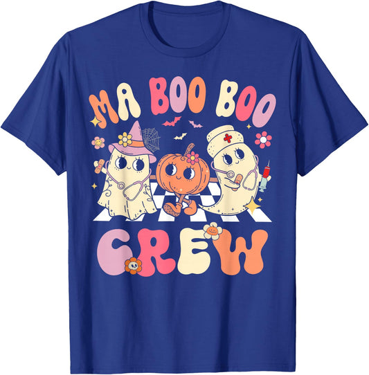 Medical Assistant Boo Crew MA Halloween T-Shirt - T-Shirt | Royal