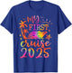 My First Cruise 2025 Funny Cruise 2025 First Time Cruise T-Shirt - T-Shirt | Royal