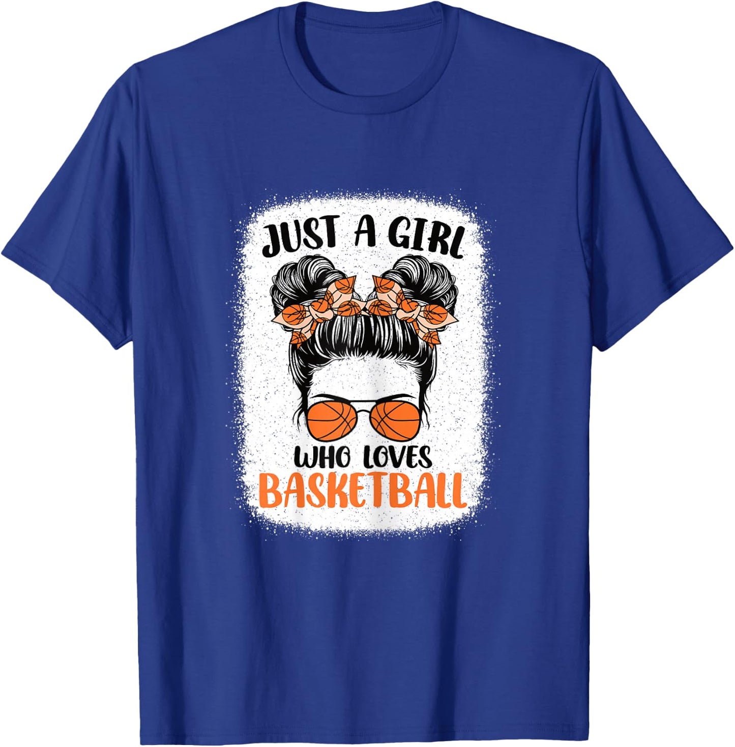 Just A Girl Who Loves Basketball Cute Basketball Player T-Shirt - T-Shirt | Royal