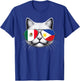 Half Mexican Half Filipino Funny Cat Mexipino Women Kids T-Shirt - T-Shirt | Royal