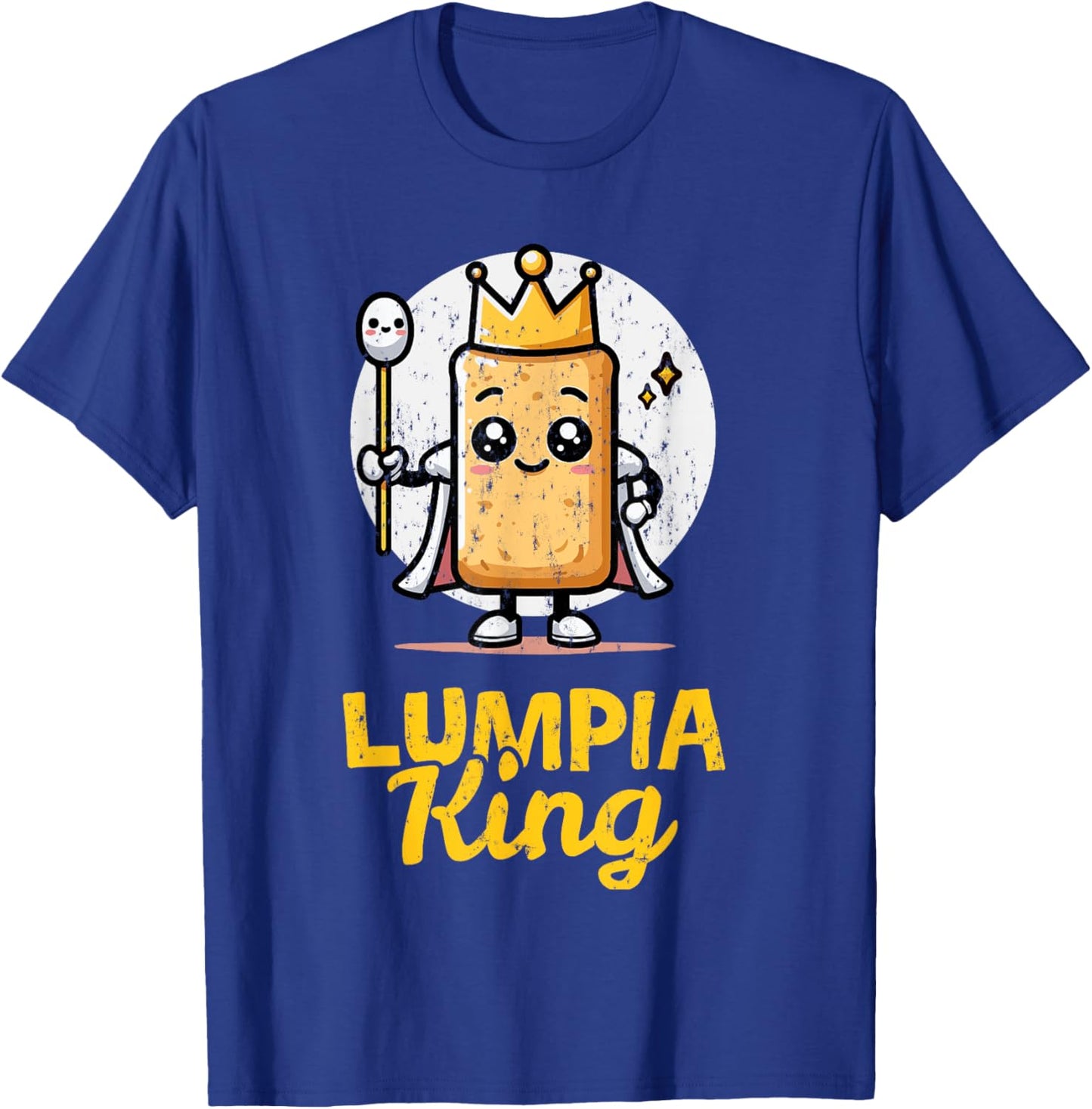 Lumpia King Funny Filipino Food Philippines Asian Foodie T-Shirt - T-Shirt | Royal