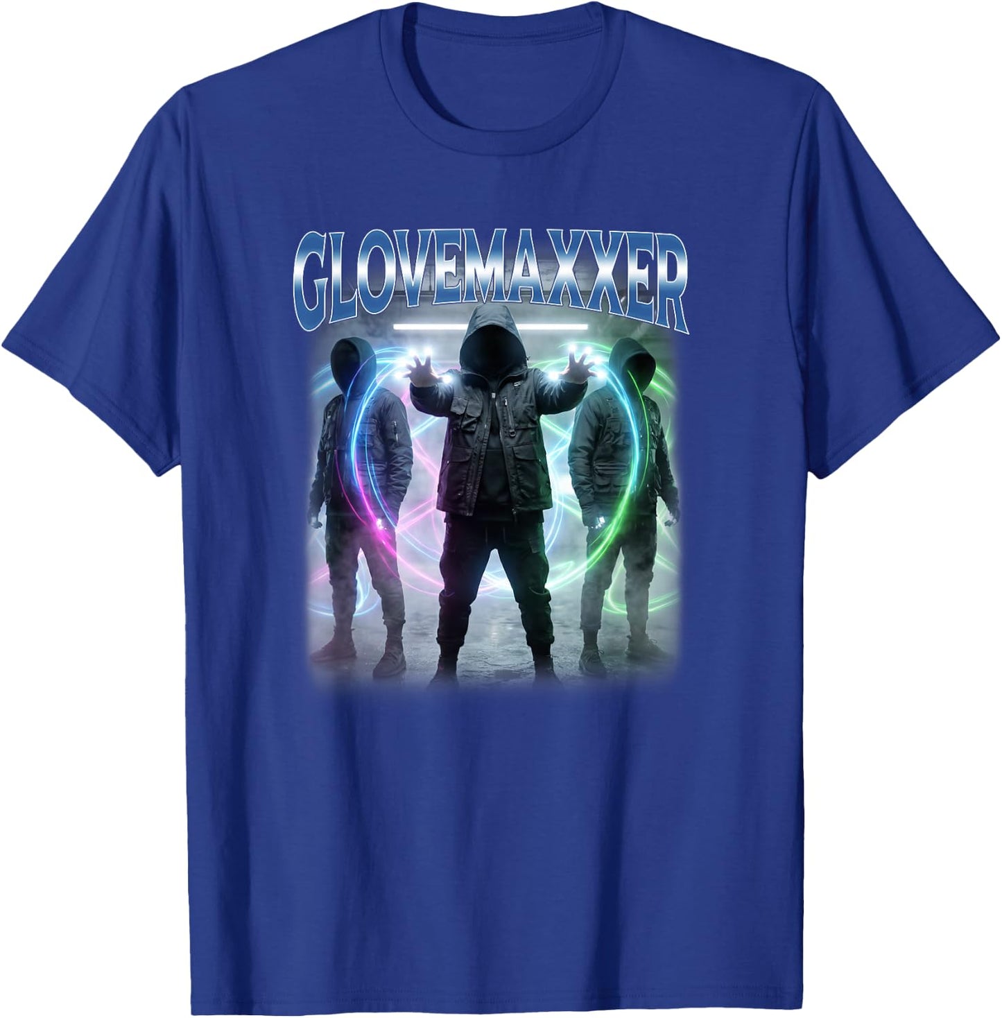 Glovemaxxer Dark Gloving Psychology Meme T-Shirt - T-Shirt | Royal