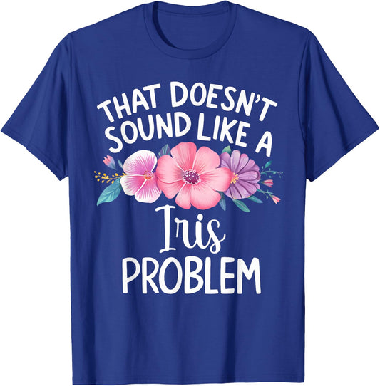 IRIS Personalized Cute Flower Girls IRIS Name T-Shirt - T-Shirt | Royal