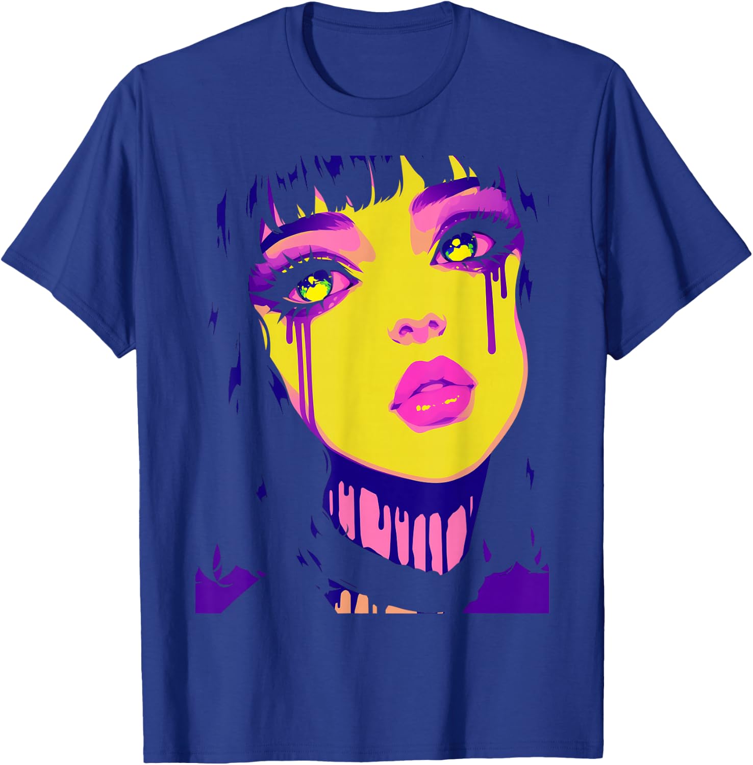 Cybergoth Cybercore Grunge Punk Goth Girl Alt Anime Manga T-Shirt - T-Shirt | Royal