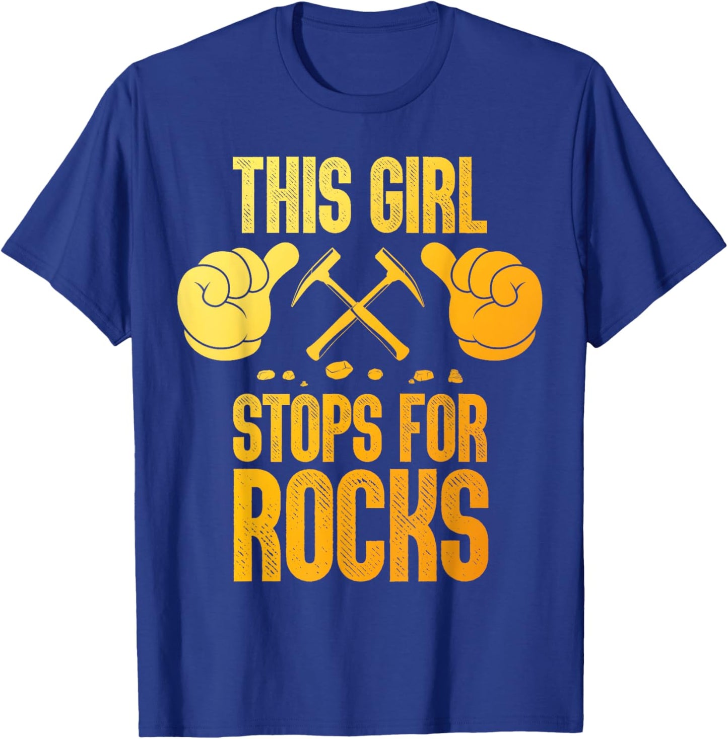 Cool Geology Art Girls Geologist Rock Collector T-Shirt - T-Shirt | Royal