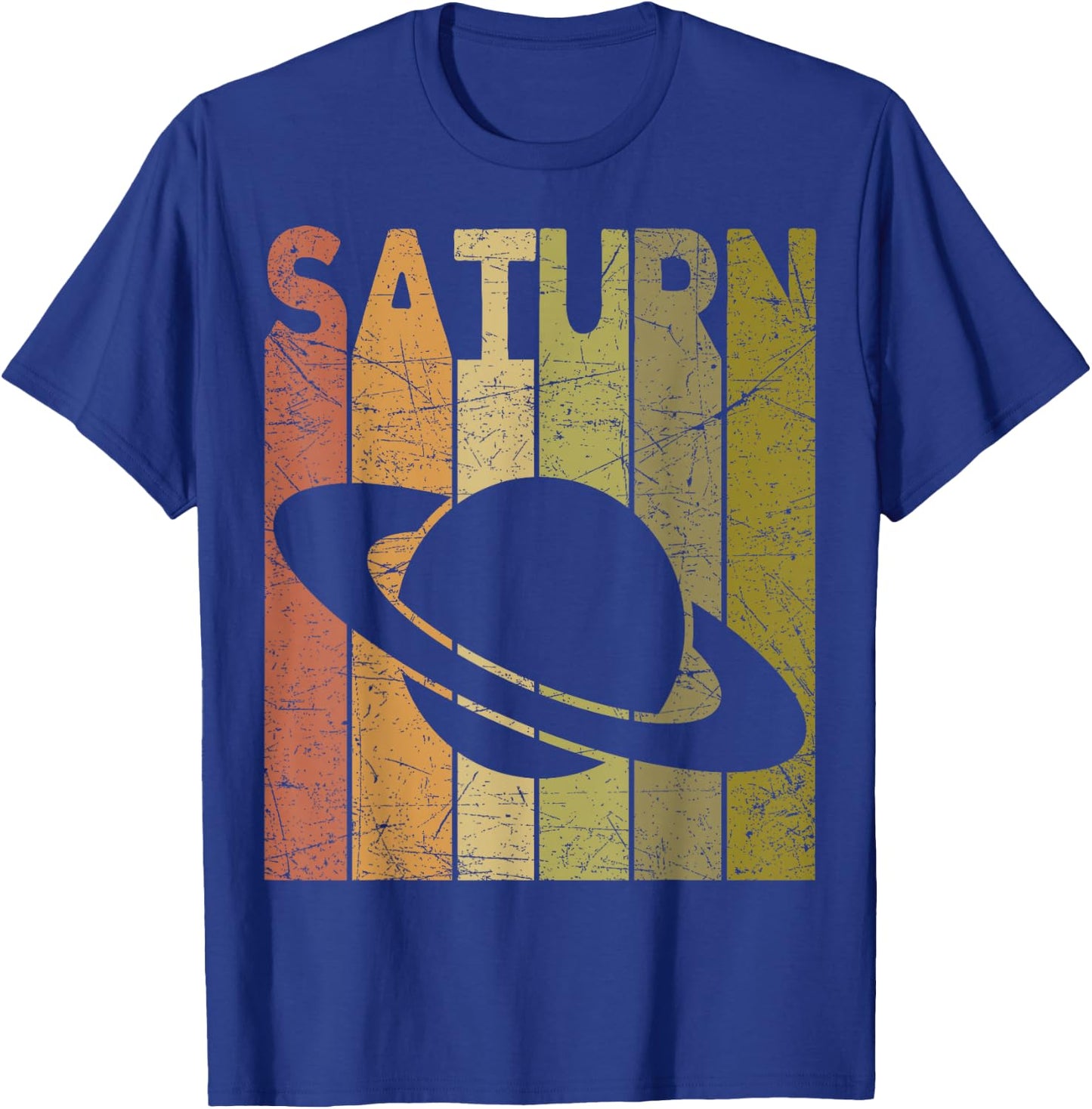 Saturn Vintage Saturn Planet Retro Space Nerd T-Shirt - T-Shirt | Royal