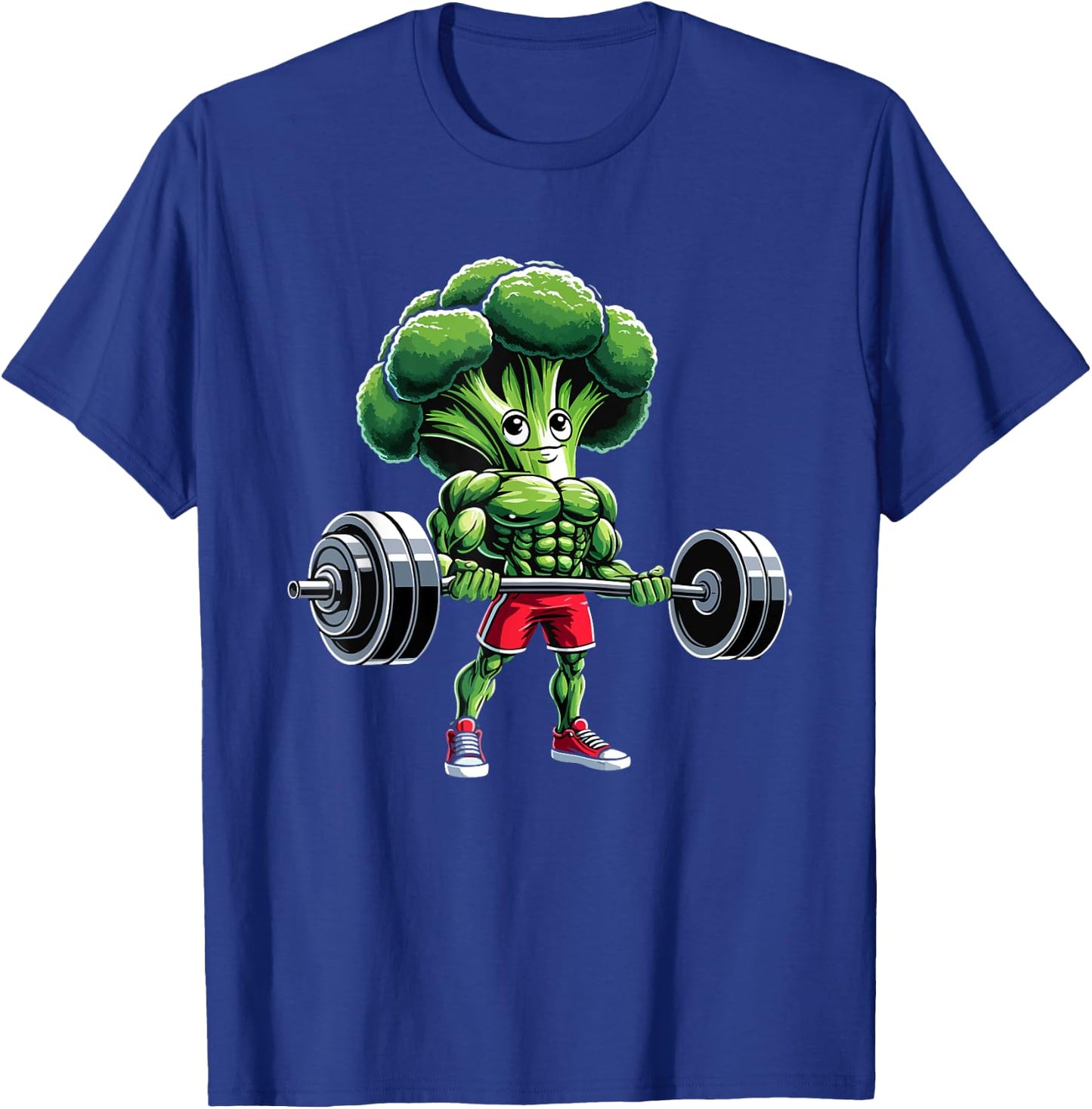 Broccoli Bodybuilding Workout Gym Weightlifter Funny T-Shirt - T-Shirt | Royal
