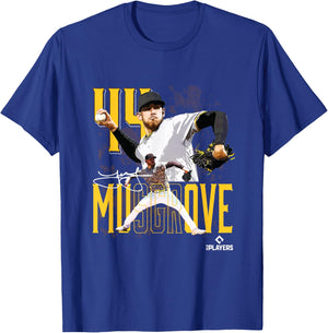 Joe Musgrove | San Diego Baseball Players | MLBJME3003 T-Shirt - T-Shirt | Royal