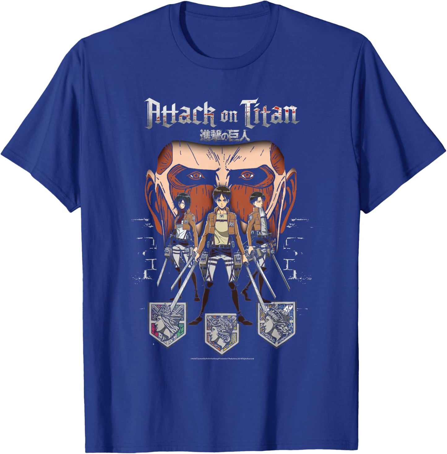 Attack on Titan Titan in Shadows Anime T-Shirt - T-Shirt | Royal