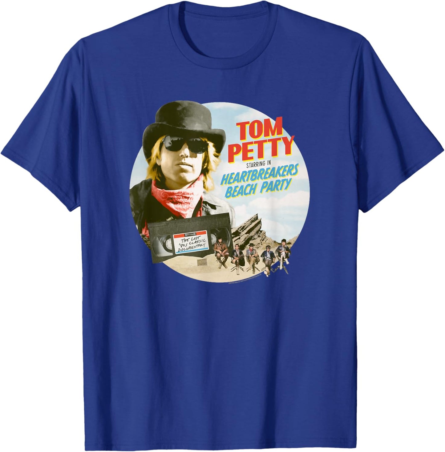 Tom Petty & The Heartbreakers Beach Party Movie Poster Art T-Shirt - T-Shirt | Royal