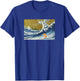 Kids Meme Lover Surfing A Great Wave Kawaii Girls Shiba Inu T-Shirt - T-Shirt | Royal