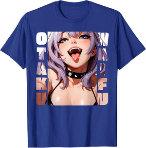 Lewd Anime Girl |Otaku Waifu | Anime Manga Hentai Face Gift T-Shirt - T-Shirt | Royal
