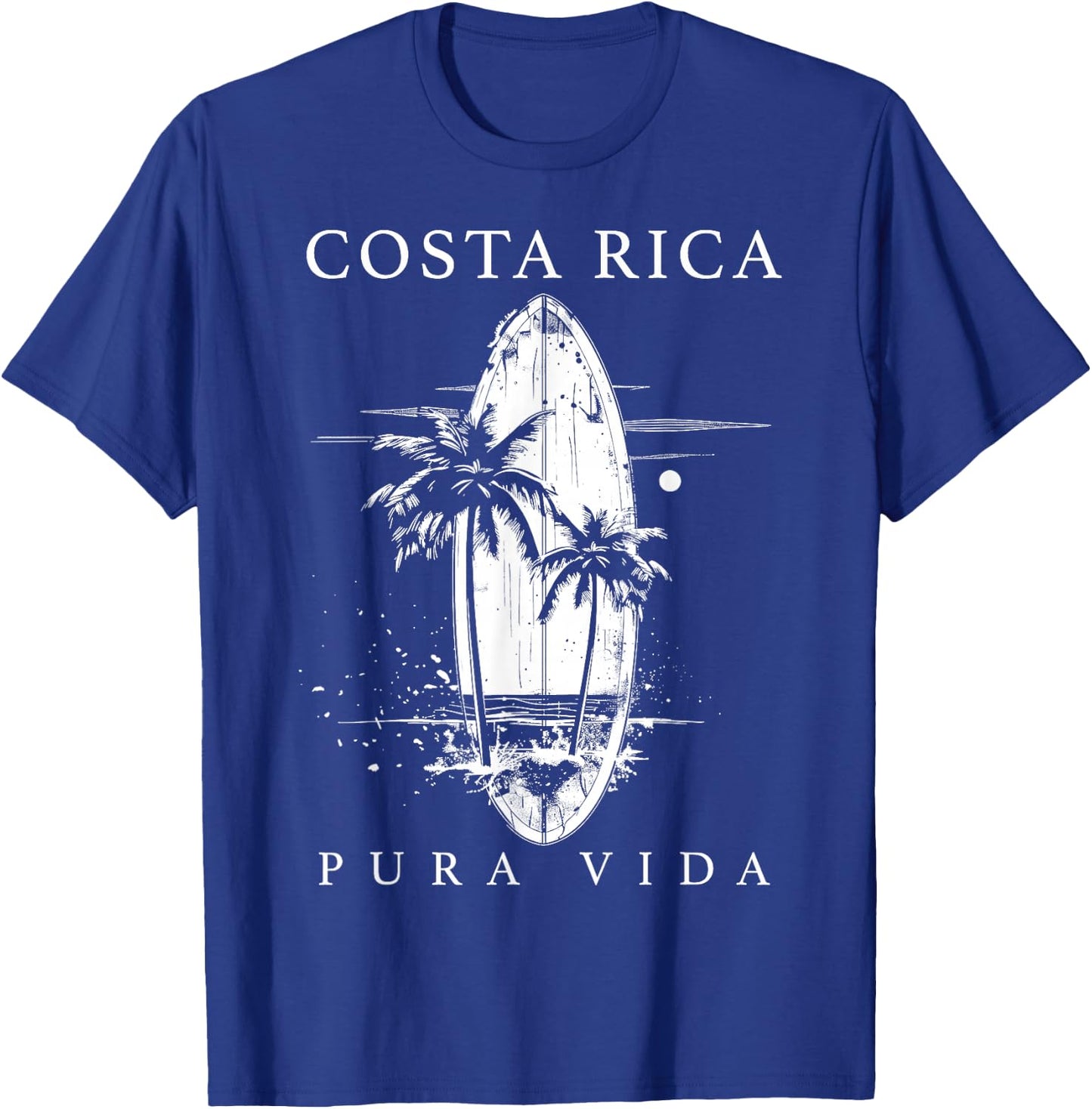 Costa Rica Surf Vintage Surfing Surfer T-Shirt - T-Shirt | Royal