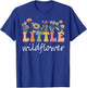 Little Wildflower Girls Women Birthday Family Matching T-Shirt - T-Shirt | Royal