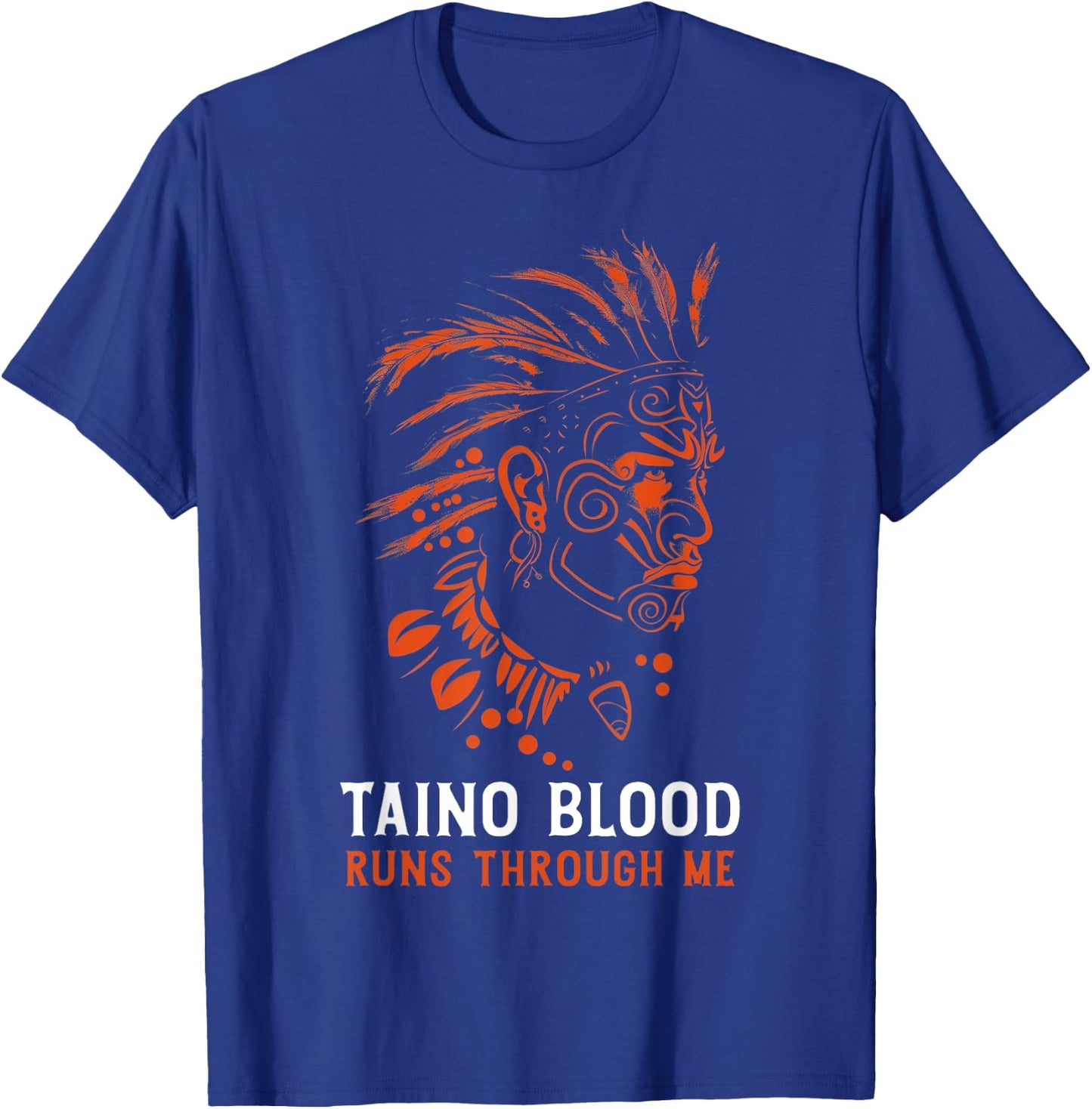Taino Blood Runs Through Me Boricua Boriken Pride T-Shirt - T-Shirt | Royal