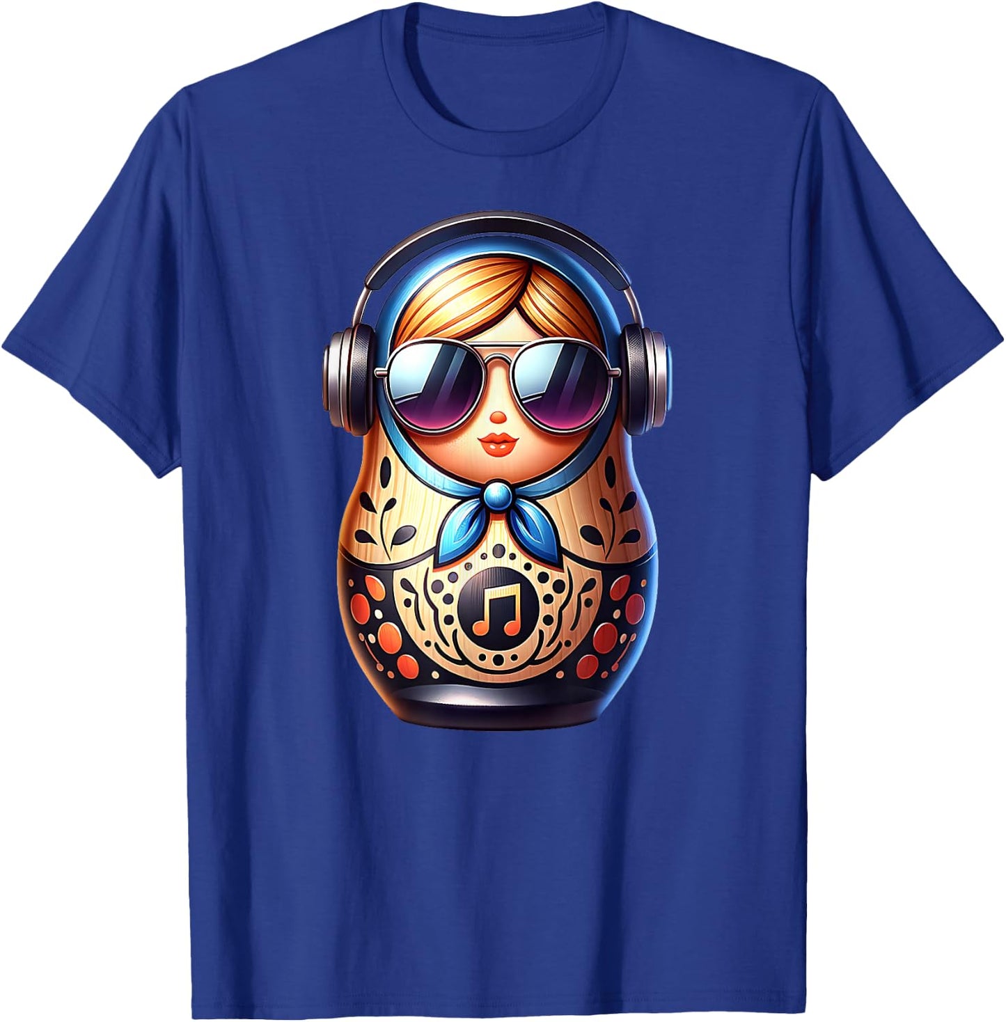 Russian Matryoshka Music Russia Russian Matryoshka T-Shirt - T-Shirt | Royal