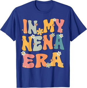In My Nena Era Retro Groovy Nena Grandma Mothers day Cute T-Shirt - T-Shirt | Royal