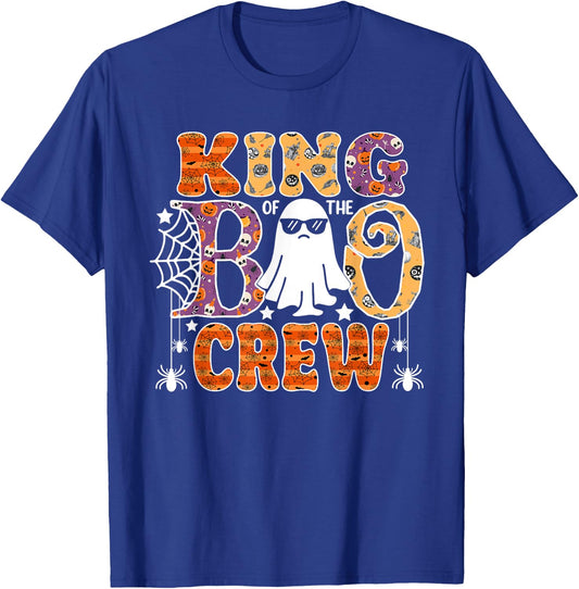 King Of The Boo Crew Funny Halloween Family Matching T-Shirt - T-Shirt | Royal