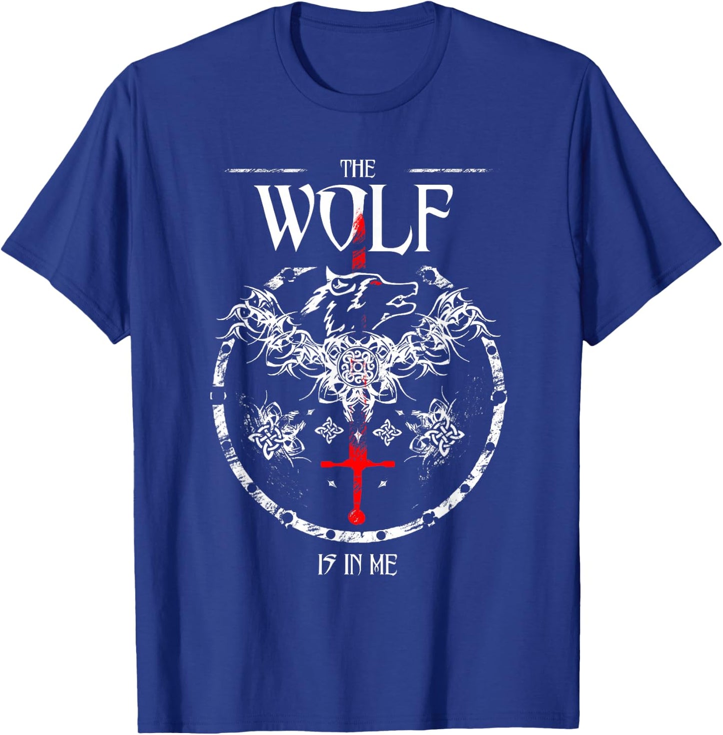 Toss A Coin Shirt Wolf Graphic Shirt Mystery Shirts Gamer T-Shirt - T-Shirt | Royal