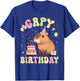 Funny Cute Capy Birthday Funny Capybara Animals Boys Girls T-Shirt - T-Shirt | Royal