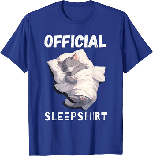 Cute Gray Sleeping Cat Official Sleeping pajamas