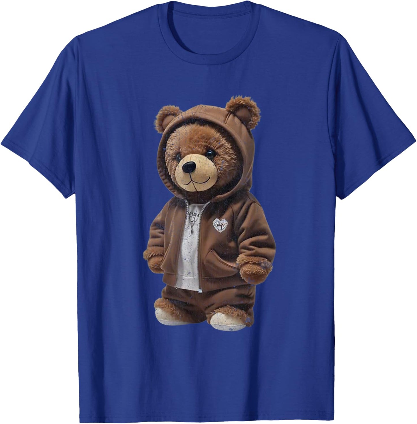 Cute Plush Bear in Brown Outfit T-Shirt - T-Shirt | Royal