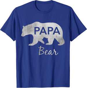 Papa Bear Great Gift Dad, Father, Grandpa T-Shirt - T-Shirt | Royal