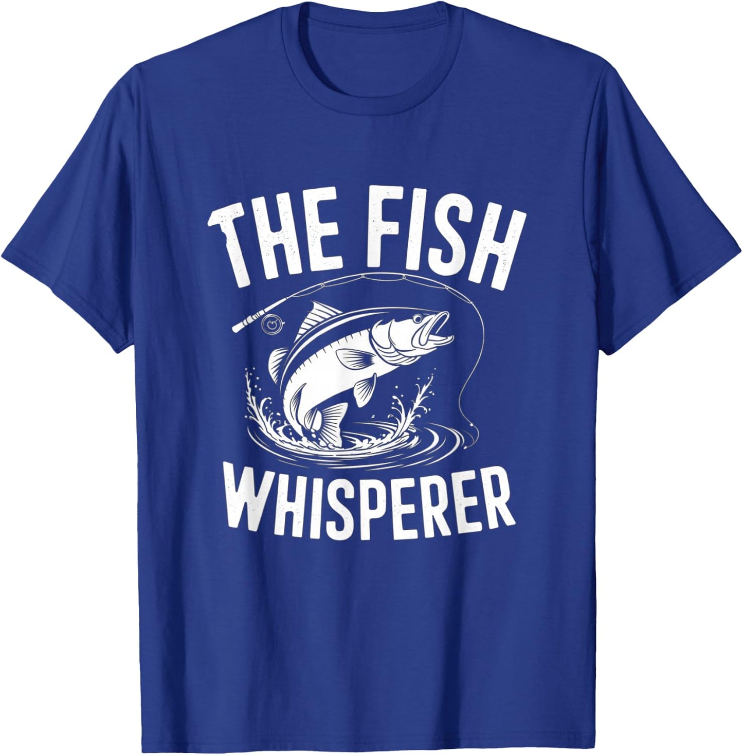 The Fish Whisperer Master Angler Artwork T-Shirt - T-Shirt | Royal
