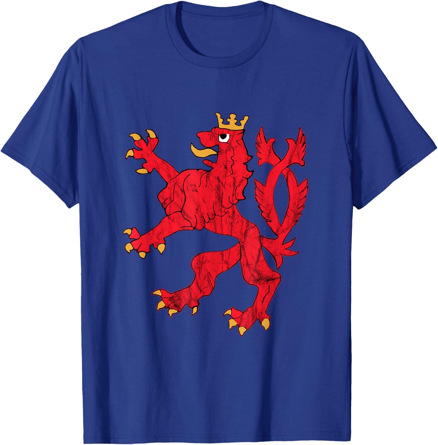 Red Lion Coat of Arms of Luxembourg Luxembourg Letzebuerg T-Shirt - T-Shirt | Royal