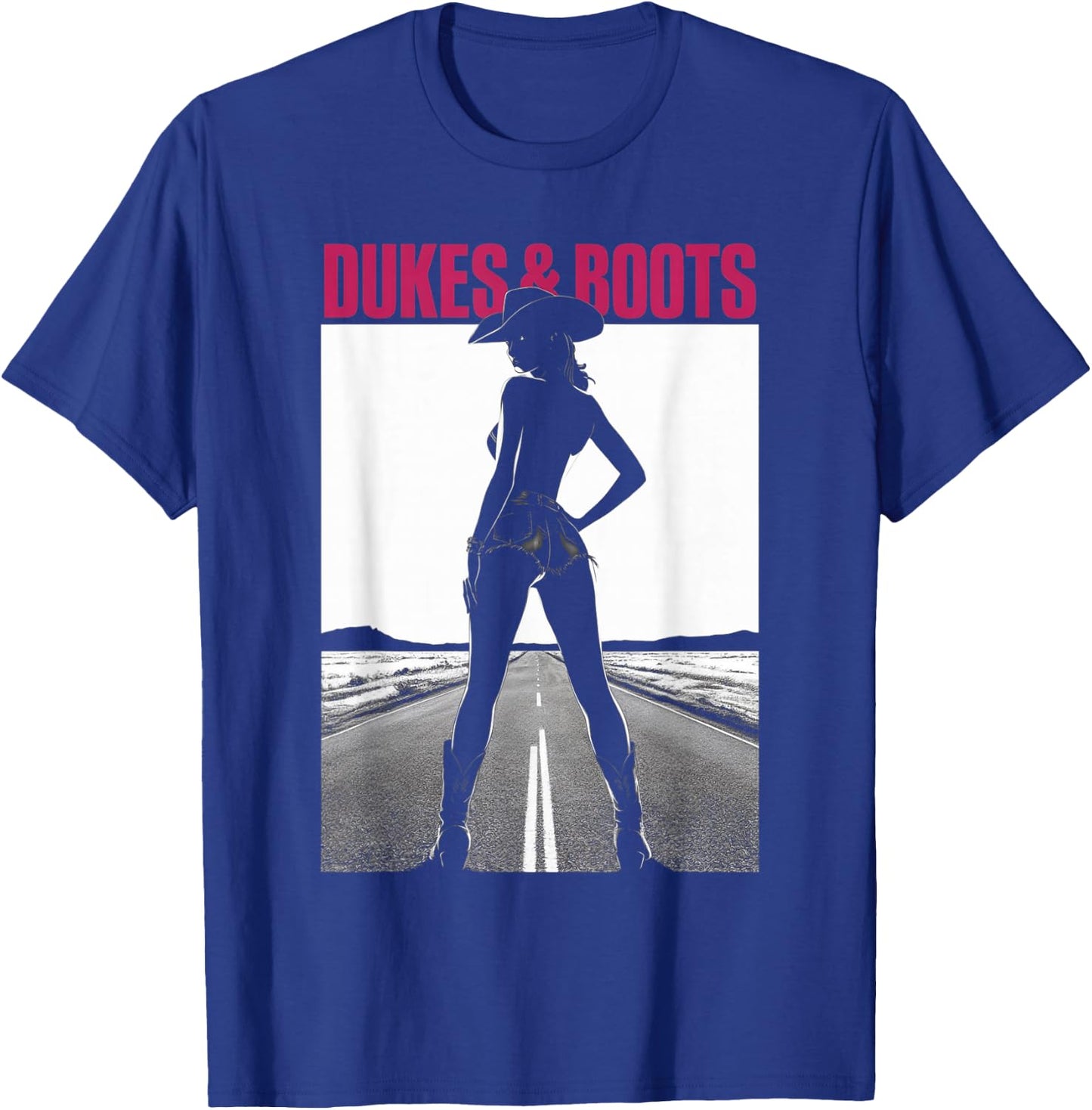 Dukes and Boots Cool Daisy Cowgirl Chick T-Shirt - T-Shirt | Royal
