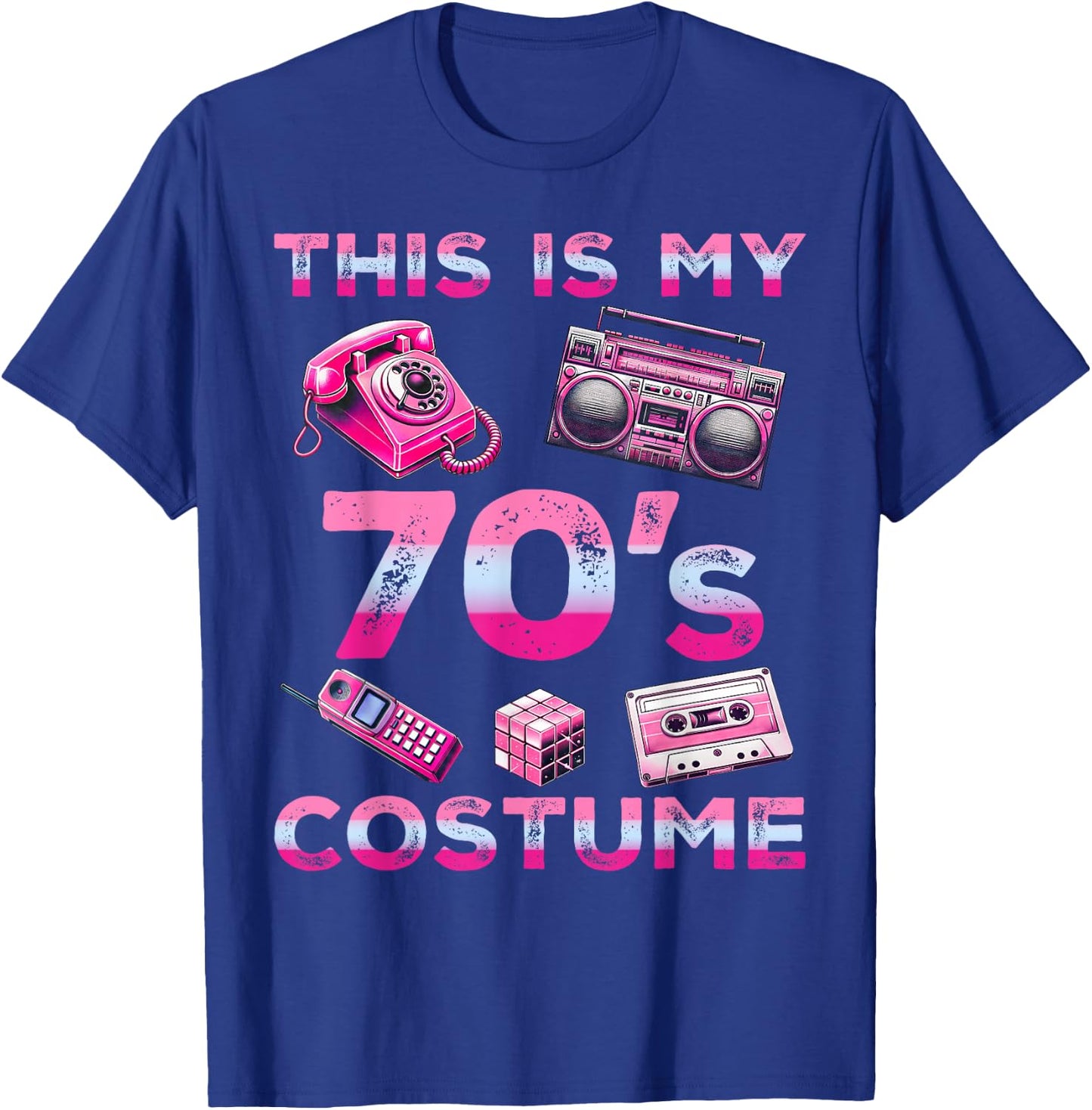 This is my 70's Costume Outfit Seventies Retro Party T-Shirt - T-Shirt | Royal
