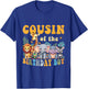 Cousin of the Birthday Boy Kid Safari Jungle Animal Matching T-Shirt - T-Shirt | Royal