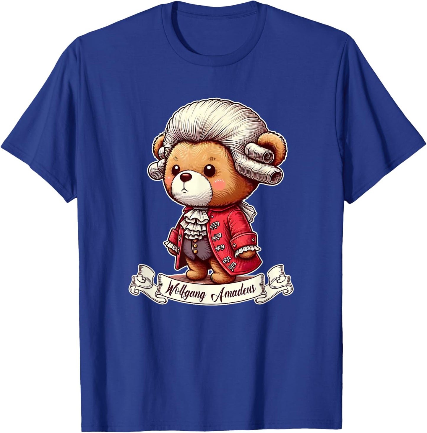 Wolgang Amadeus Mozart Shirt Cute Teddy Bear Classical Music T-Shirt - T-Shirt | Royal