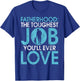 Fatherhood the toughest Job you will ever Love New Dad T-Shirt - T-Shirt | Royal