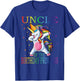 Uncle Of The Birthday Princess Unicorn T-Shirt - T-Shirt | Royal