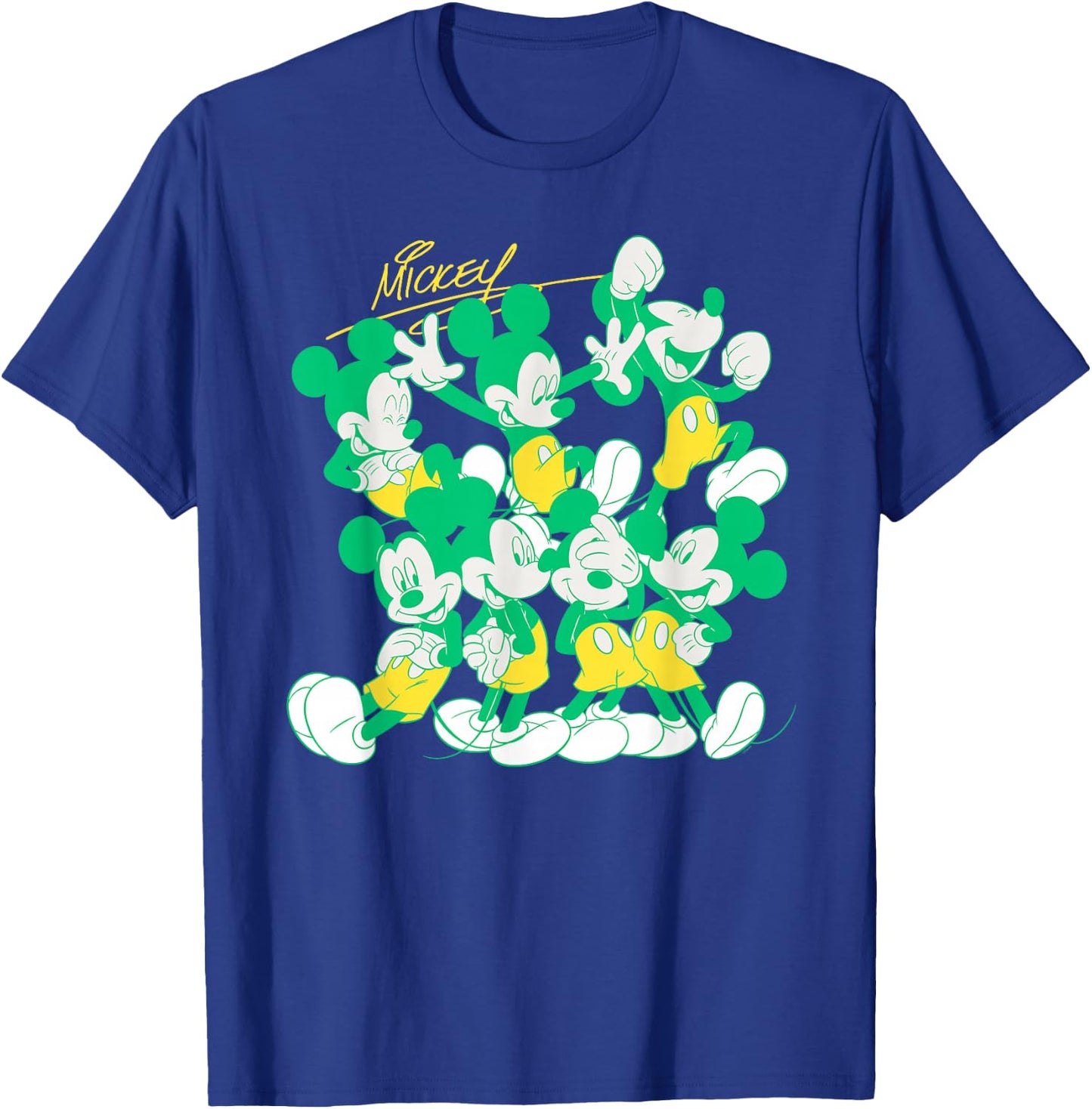 Disney Mickey Mouse Retro Classic Poses T-Shirt - T-Shirt | Royal