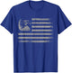 American Flag Patriotic Eagle 4th of July USA Flag Graphic T-Shirt - T-Shirt | Royal