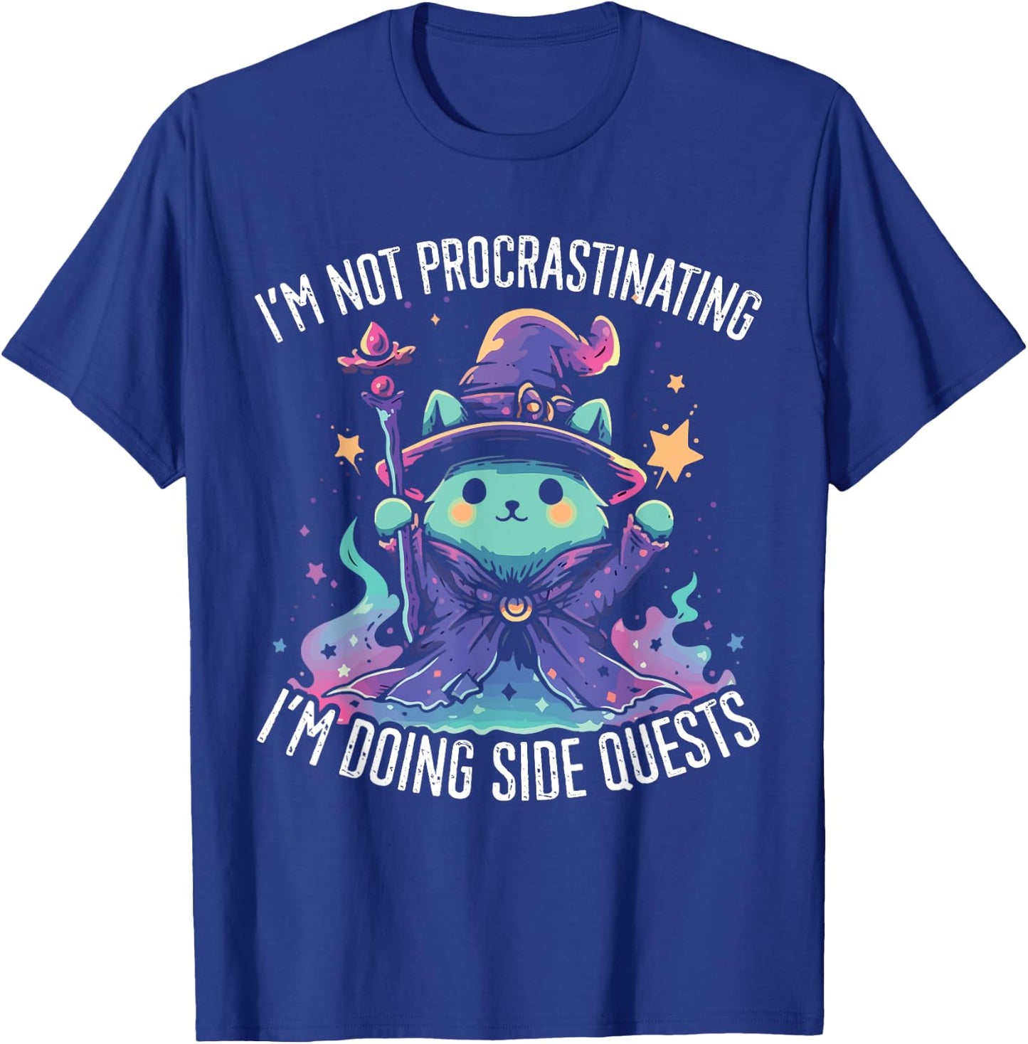 Side Quests Procrastinator MMORPG MMO RPG Video Game T-Shirt - T-Shirt | Royal