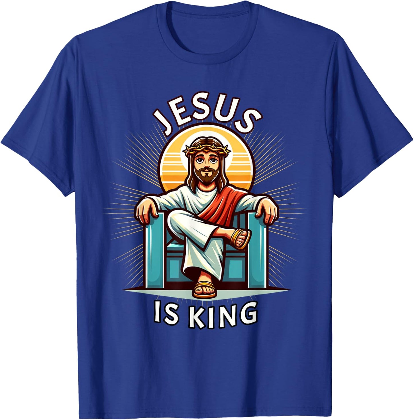 Jesus is King of Christian Faith T-Shirt - T-Shirt | Royal