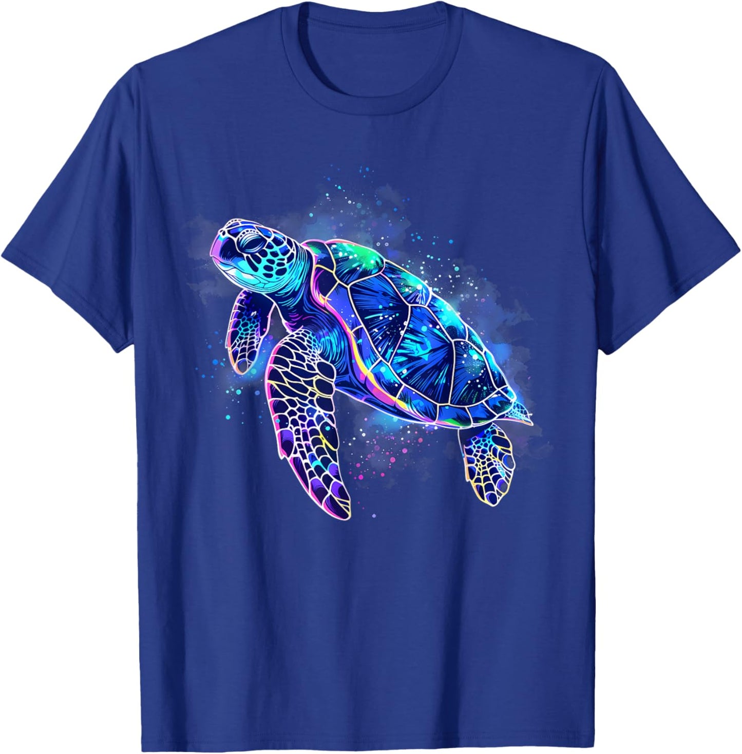 Sea Turtle Sea Ocean Animal Sea Turtle Lover Artwork Motif T-Shirt - T-Shirt | Royal