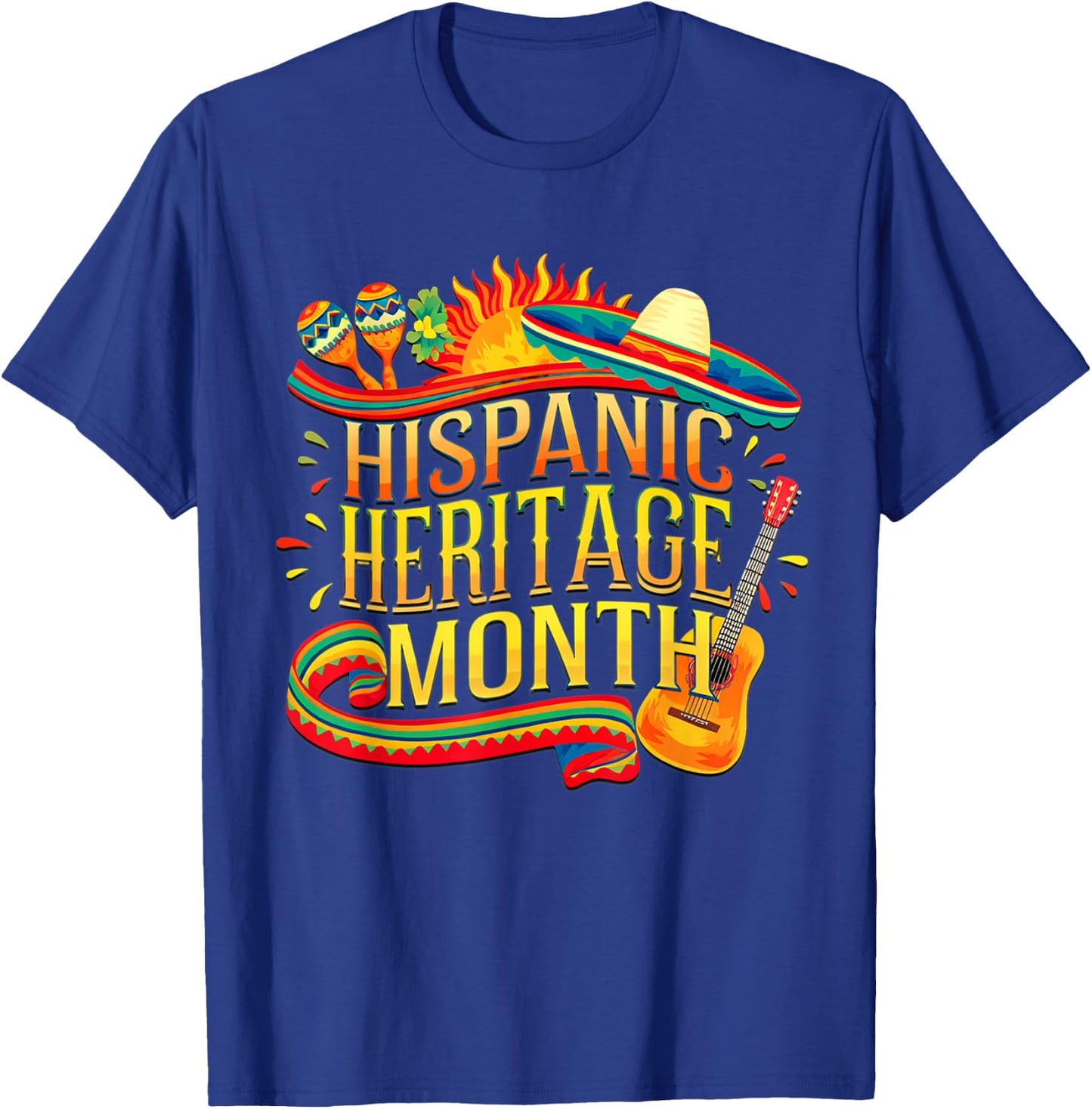 National Hispanic Heritage Month Celebrate Women T-Shirt - T-Shirt | Royal